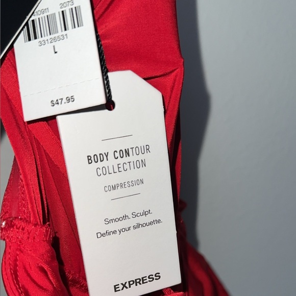 Express Body Contour Collection Red Women's Bodysuit - Picture 6 of 6